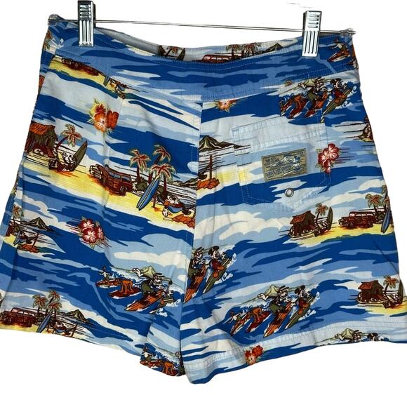 Disney World Parks Hawaiian Print Board Shorts Swim Trunks - Picture 8 of 8